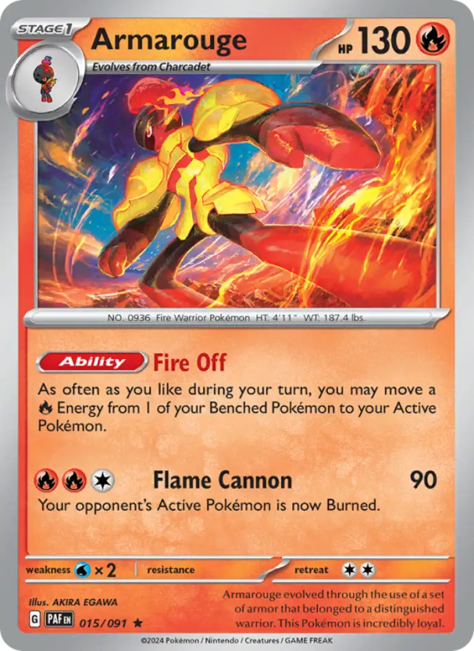 armarouge-holo-rare-paldean-fates-015-91-pokemon-karti.webp Armarouge - Reverse Holo Rare - Paldean Fates - 015/91 - Pokemon Kartı - Görsel 1