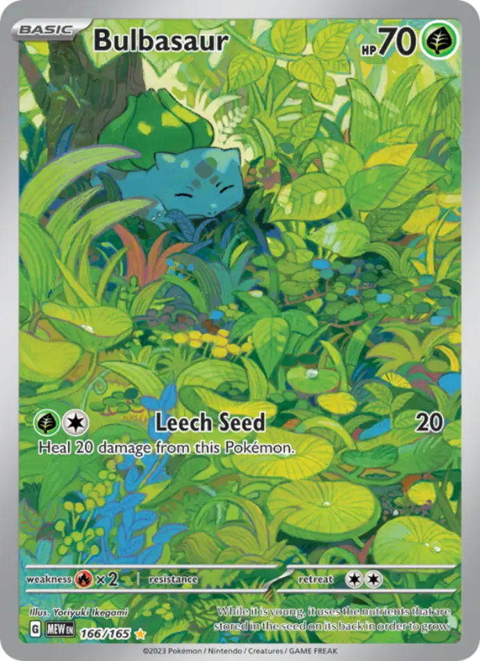 bulbasaur-illustration-rare-151-166-165-pokemon-karti.webp Bulbasaur - Illustration Rare - 151 - 166/165 - Pokemon Kartı - Görsel 1