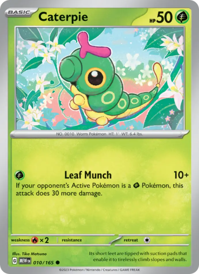 caterpie-common-151-010-165-pokemon-karti.webp Caterpie - Common - 151 - 010/165 - Pokemon Kartı - Görsel 1
