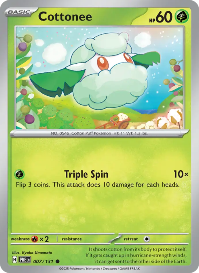 cottonee-common-prismatic-evolutions-007-131-pokemon-karti.webp Cottonee - Reverse Holo Common - Prismatic Evolutions - 007/131 - Pokemon Kartı - Görsel 1