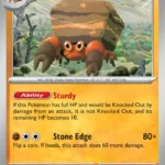 Crustle - Uncommon - Black Bolt - 052/86 - Pokemon Kartı