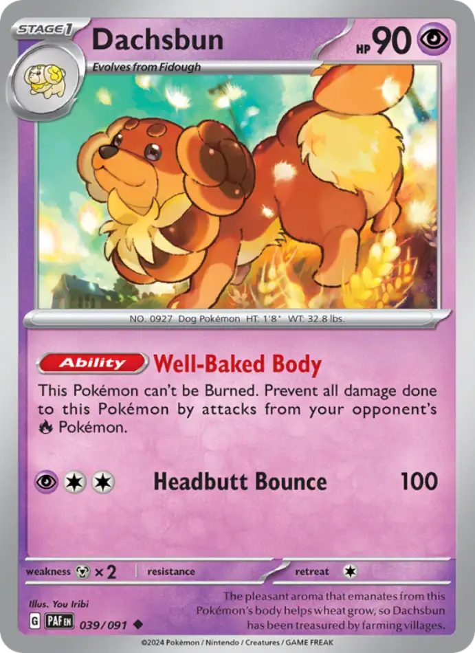dachsbun-uncommon-paldean-fates-039-91-pokemon-karti.webp Dachsbun - Reverse Holo Uncommon - Paldean Fates - 039/91 - Pokemon Kartı - Görsel 1