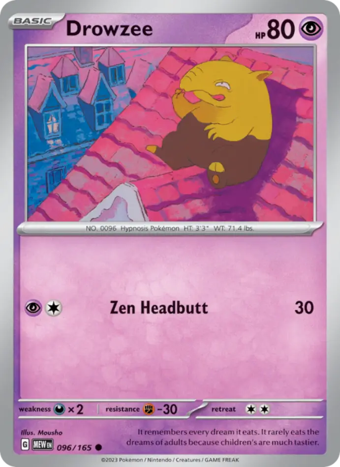 drowzee-common-151-096-165-pokemon-karti.webp Drowzee - Common - 151 - 096/165 - Pokemon Kartı - Görsel 1