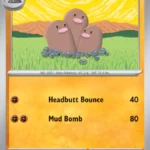 Dugtrio - Reverse Holo Uncommon - 151 - 051/165 - Pokemon Kartı