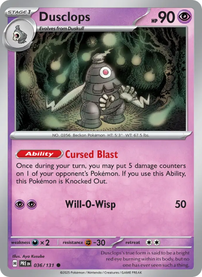 dusclops-common-prismatic-evolutions-036-131-pokemon-karti.webp Dusclops - Common - Prismatic Evolutions - 036/131 - Pokemon Kartı - Görsel 1