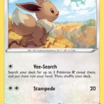 Eevee - Reverse Holo Common - Evolving Skies - 125/203 - Pokemon Kartı