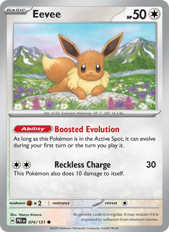 eevee-common-prismatic-evolutions-074-131-pokemon-karti.webp Eevee - Poke Ball Reverse Holo Common - Prismatic Evolutions - 074/131 - Pokemon Kartı - Görsel 1