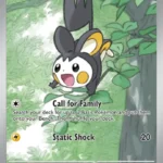 Emolga - Illustration Rare - Black Bolt - 112/86 - Pokemon Kartı