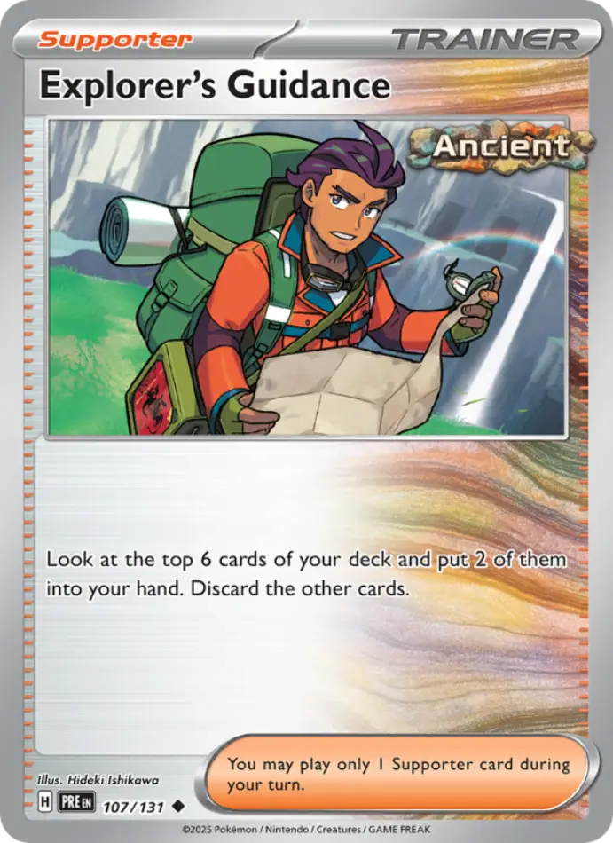 explorer-s-guidance-uncommon-prismatic-evolutions-107-131-trainer-karti.webp Explorer's Guidance - Master Ball Reverse Holo Uncommon - Prismatic Evolutions - 107/131 - Trainer Kartı - Görsel 1