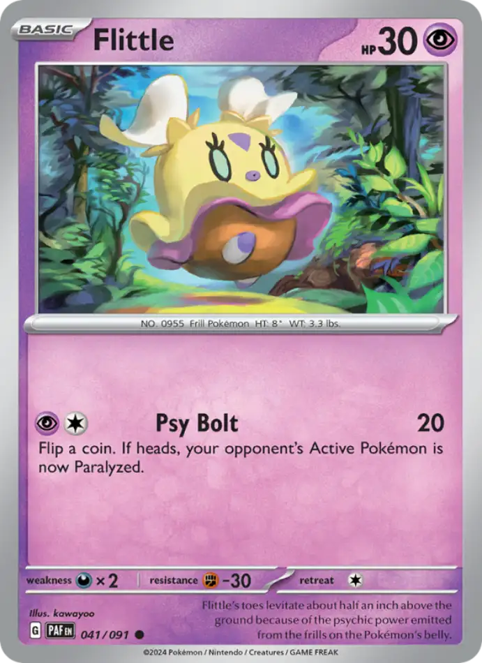 flittle-common-paldean-fates-041-91-pokemon-karti.webp Flittle - Reverse Holo Common - Paldean Fates - 041/91 - Pokemon Kartı - Görsel 1