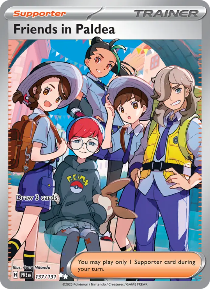 friends-in-paldea-ultra-rare-prismatic-evolutions-137-131-trainer-karti.webp Friends in Paldea - Ultra Rare - Prismatic Evolutions - 137/131 - Trainer Kartı - Görsel 1