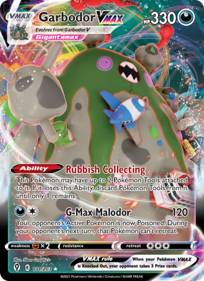 garbodor-vmax-holo-rare-vmax-evolving-skies-101-203-pokemon-karti.webp Garbodor VMAX - Holo Rare VMAX - Evolving Skies - 101/203 - Pokemon Kartı - Görsel 1