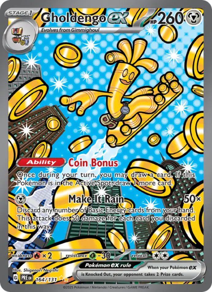 gholdengo-ex-special-illustration-rare-prismatic-evolutions-164-131-pokemon-karti.webp Gholdengo ex - Special Illustration Rare - Prismatic Evolutions - 164/131 - Pokemon Kartı - Görsel 1