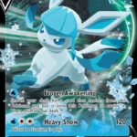 Glaceon V - Holo Rare V - Evolving Skies - 040/203 - Pokemon Kartı