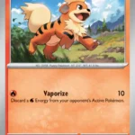 Growlithe - Reverse Holo Common - 151 - 058/165 - Pokemon Kartı