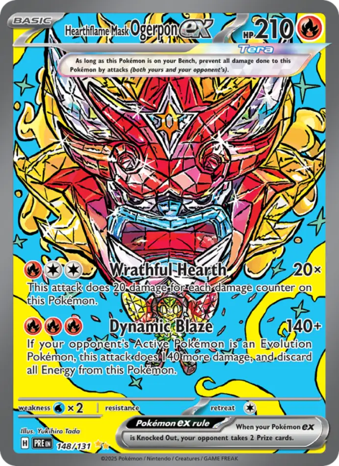hearthflame-mask-ogerpon-ex-special-illustration-rare-prismatic-evolutions-148-131-pokemon-karti.webp Hearthflame Mask Ogerpon ex - Special Illustration Rare - Prismatic Evolutions - 148/131 - Pokemon Kartı - Görsel 1