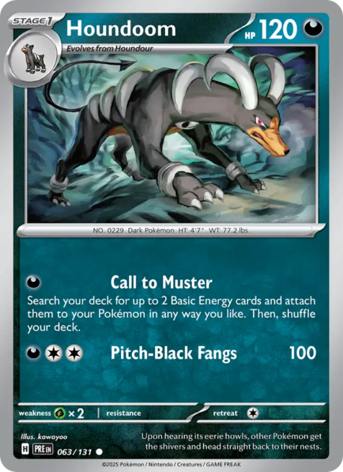 houndoom-common-prismatic-evolutions-063-131-pokemon-karti.webp Houndoom - Common - Prismatic Evolutions - 063/131 - Pokemon Kartı - Görsel 1