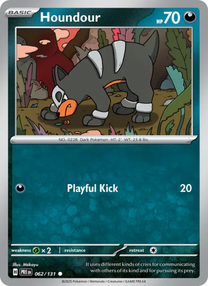 houndour-common-prismatic-evolutions-062-131-pokemon-karti.webp Houndour - Poke Ball Reverse Holo Common - Prismatic Evolutions - 062/131 - Pokemon Kartı - Görsel 1