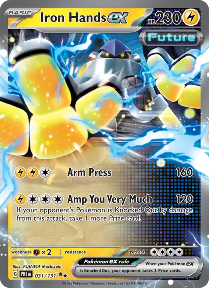 iron-hands-ex-double-rare-prismatic-evolutions-031-131-pokemon-karti.webp Iron Hands ex - Double Rare - Prismatic Evolutions - 031/131 - Pokemon Kartı - Görsel 1