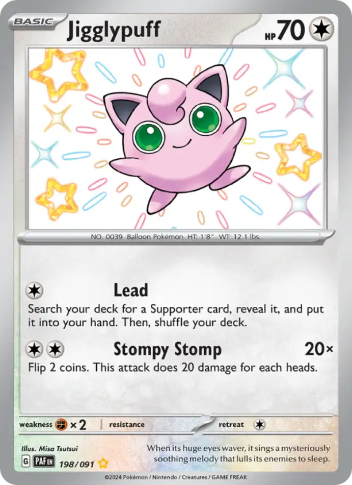 jigglypuff-paldean-fates-198-91-pokemon-karti.webp Jigglypuff - Shiny Rare - Paldean Fates - 198/91 - Pokemon Kartı - Görsel 1