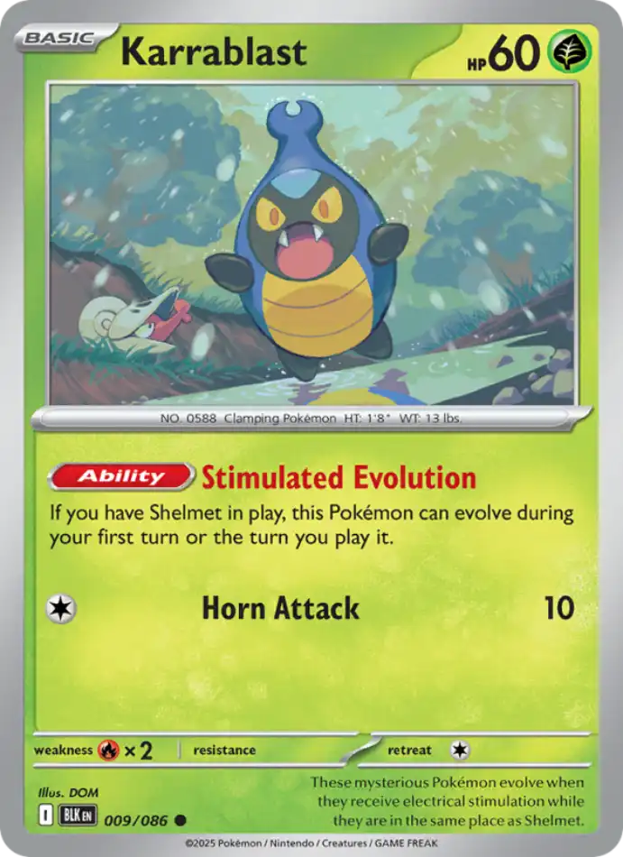 karrablast-common-black-bolt-009-86-pokemon-karti.webp Karrablast - Poke Ball Reverse Holo Common - Black Bolt - 009/86 - Pokemon Kartı - Görsel 1