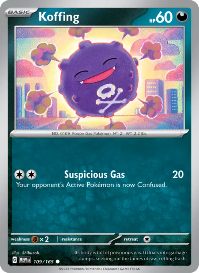 koffing-common-151-109-165-pokemon-karti.webp Koffing - Common - 151 - 109/165 - Pokemon Kartı - Görsel 1