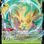 Leafeon V - Holo Rare V - Evolving Skies - 007/203 - Pokemon Kartı
