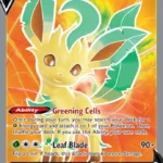 Leafeon V - Ultra Rare - Evolving Skies - 166/203 - Pokemon Kartı