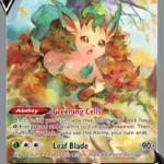 Leafeon V - Ultra Rare - Evolving Skies - 167/203 - Pokemon Kartı