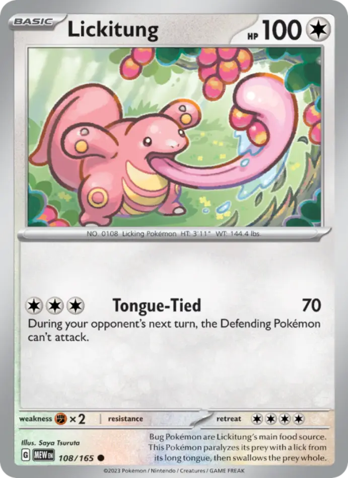 lickitung-common-151-108-165-pokemon-karti.webp Lickitung - Common - 151 - 108/165 - Pokemon Kartı - Görsel 1