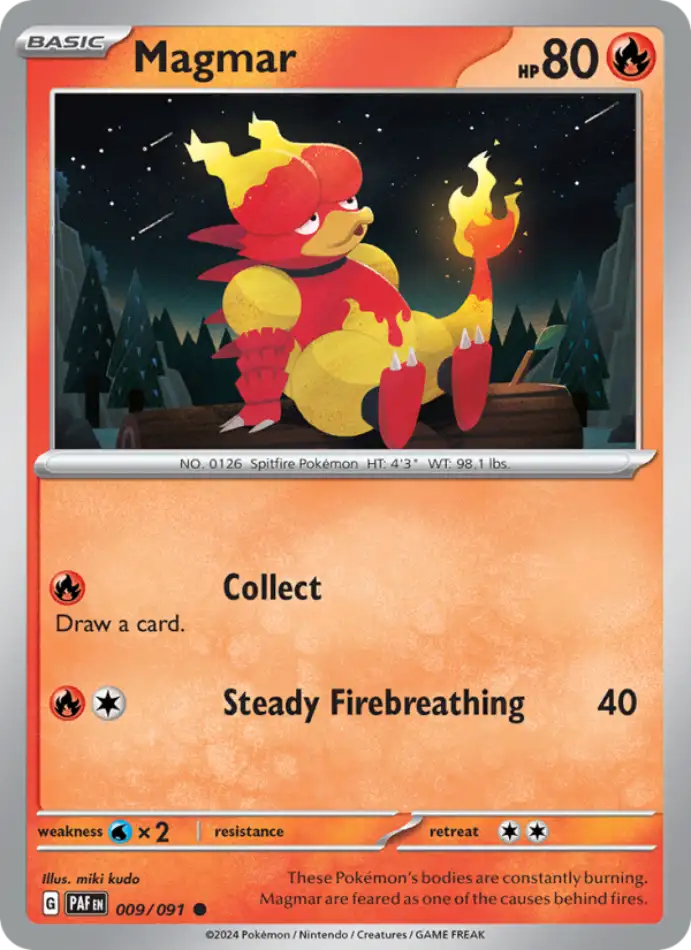 magmar-common-paldean-fates-009-91-pokemon-karti.webp Magmar - Common - Paldean Fates - 009/91 - Pokemon Kartı - Görsel 1