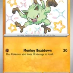 Mankey - Shiny Rare - Paldean Fates - 169/91 - Pokemon Kartı