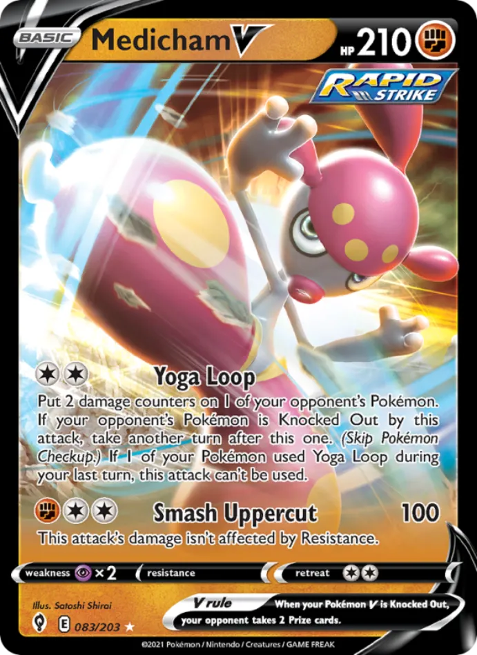 medicham-v-holo-rare-v-evolving-skies-083-203-pokemon-karti.webp Medicham V - Holo Rare V - Evolving Skies - 083/203 - Pokemon Kartı - Görsel 1