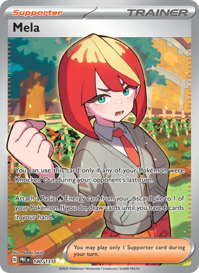 mela-ultra-rare-prismatic-evolutions-140-131-trainer-karti.webp Mela - Ultra Rare - Prismatic Evolutions - 140/131 - Trainer Kartı - Görsel 1