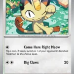 Meowth - Reverse Holo Common - 151 - 052/165 - Pokemon Kartı