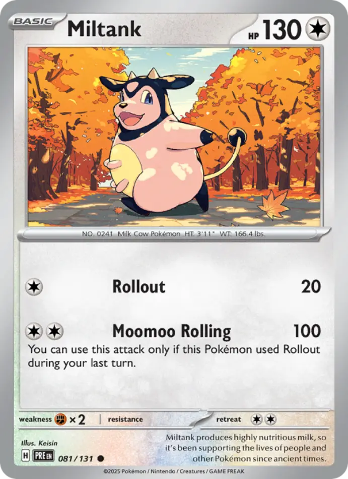 miltank-common-prismatic-evolutions-081-131-pokemon-karti.webp Miltank - Poke Ball Reverse Holo Common - Prismatic Evolutions - 081/131 - Pokemon Kartı - Görsel 1