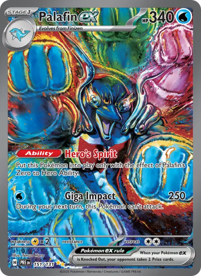 palafin-ex-special-illustration-rare-prismatic-evolutions-151-131-pokemon-karti.webp Palafin ex - Special Illustration Rare - Prismatic Evolutions - 151/131 - Pokemon Kartı - Görsel 1