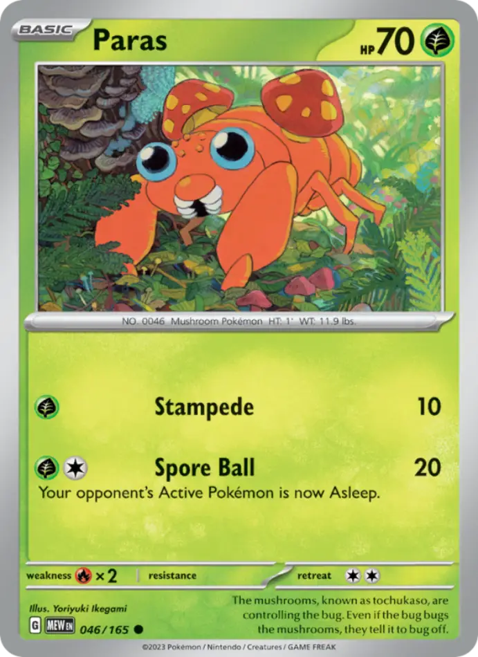 paras-common-151-046-165-pokemon-karti.webp Paras - Common - 151 - 046/165 - Pokemon Kartı - Görsel 1