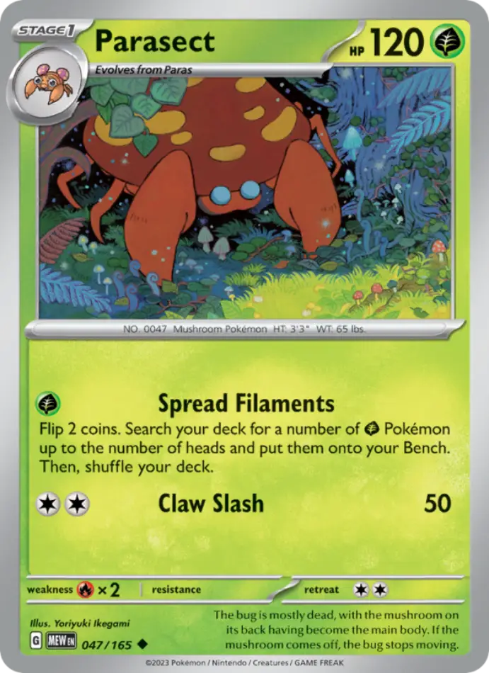 parasect-uncommon-151-047-165-pokemon-karti.webp Parasect - Uncommon - 151 - 047/165 - Pokemon Kartı - Görsel 1
