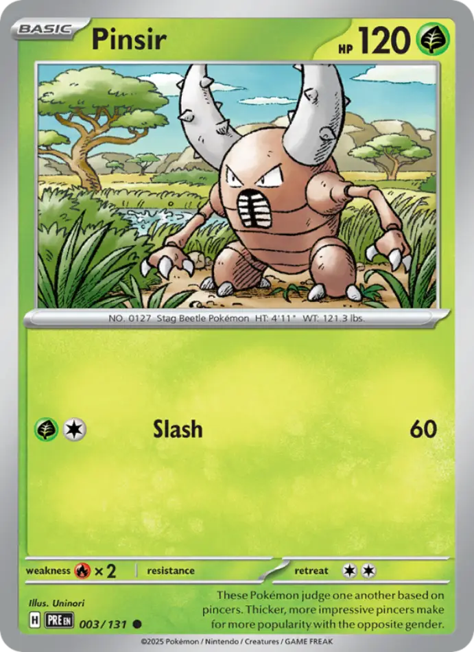 pinsir-common-prismatic-evolutions-003-131-pokemon-karti.webp Pinsir - Common - Prismatic Evolutions - 003/131 - Pokemon Kartı - Görsel 1