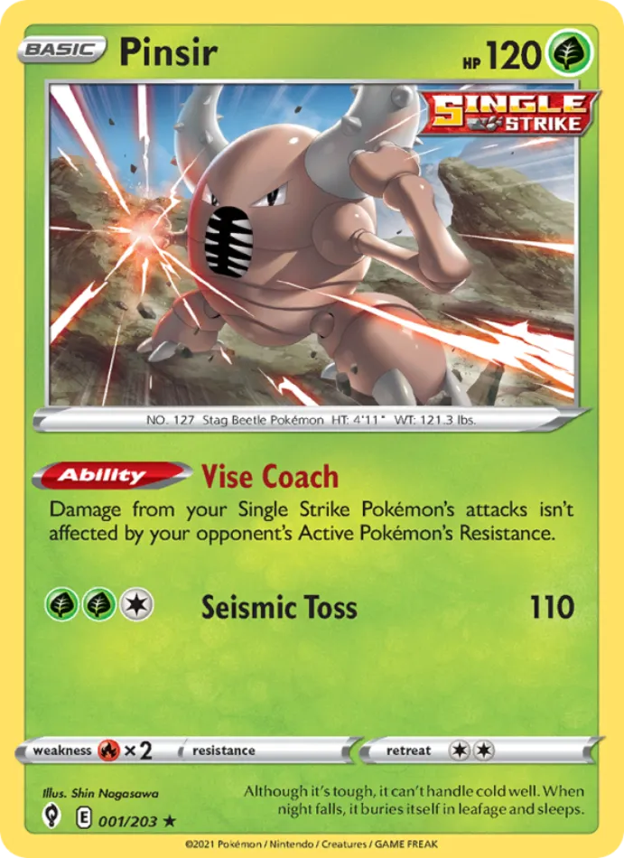 pinsir-rare-evolving-skies-001-203-pokemon-karti.webp Pinsir - Reverse Holo Rare - Evolving Skies - 001/203 - Pokemon Kartı - Görsel 1