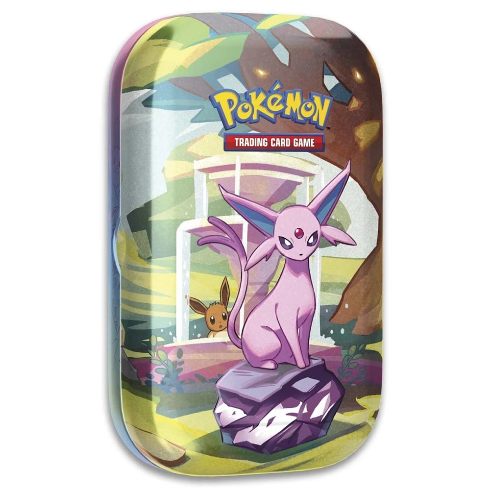 pokemon-tcg-prismatic-evolutions-mini-tin-espeon Pokémon TCG: Prismatic Evolutions Mini Tin (Espeon) - Görsel 1