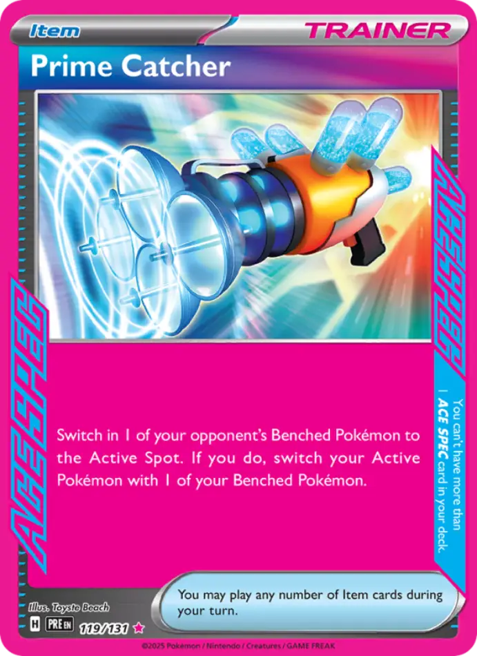 prime-catcher-ace-spec-rare-prismatic-evolutions-119-131-trainer-karti.webp Prime Catcher - Ace Spec Rare - Prismatic Evolutions - 119/131 - Trainer Kartı - Görsel 1