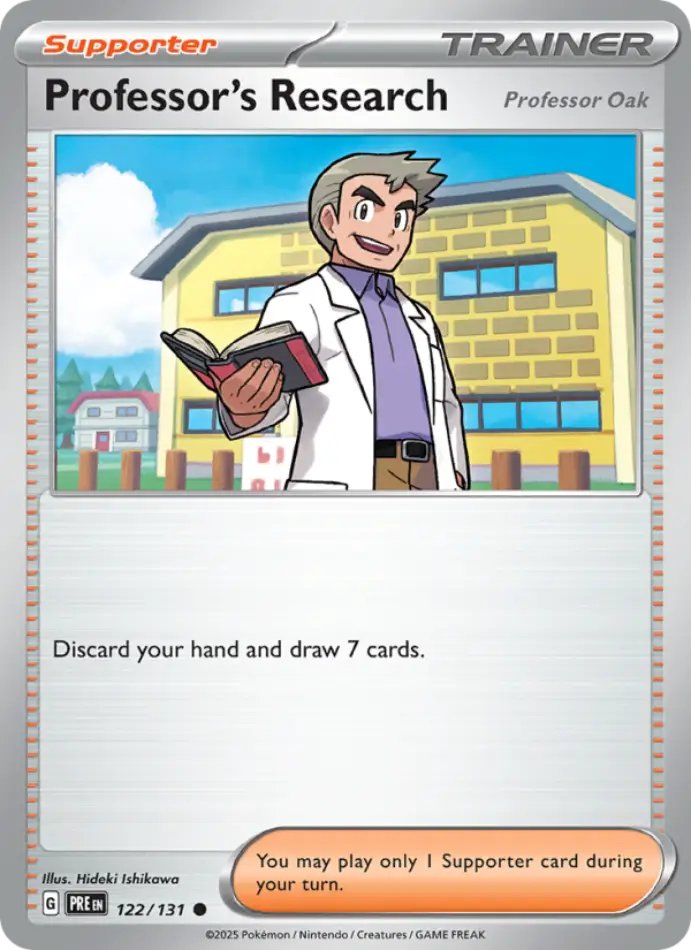 professor-s-research-common-prismatic-evolutions-122-131-trainer-karti.webp Professor's Research - Master Ball Reverse Holo Common - Prismatic Evolutions - 122/131 - Trainer Kartı - Görsel 1