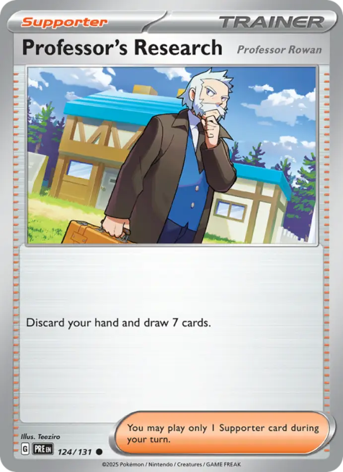 professor-s-research-common-prismatic-evolutions-124-131-trainer-karti.webp Professor's Research - Master Ball Reverse Holo Common - Prismatic Evolutions - 124/131 - Trainer Kartı - Görsel 1