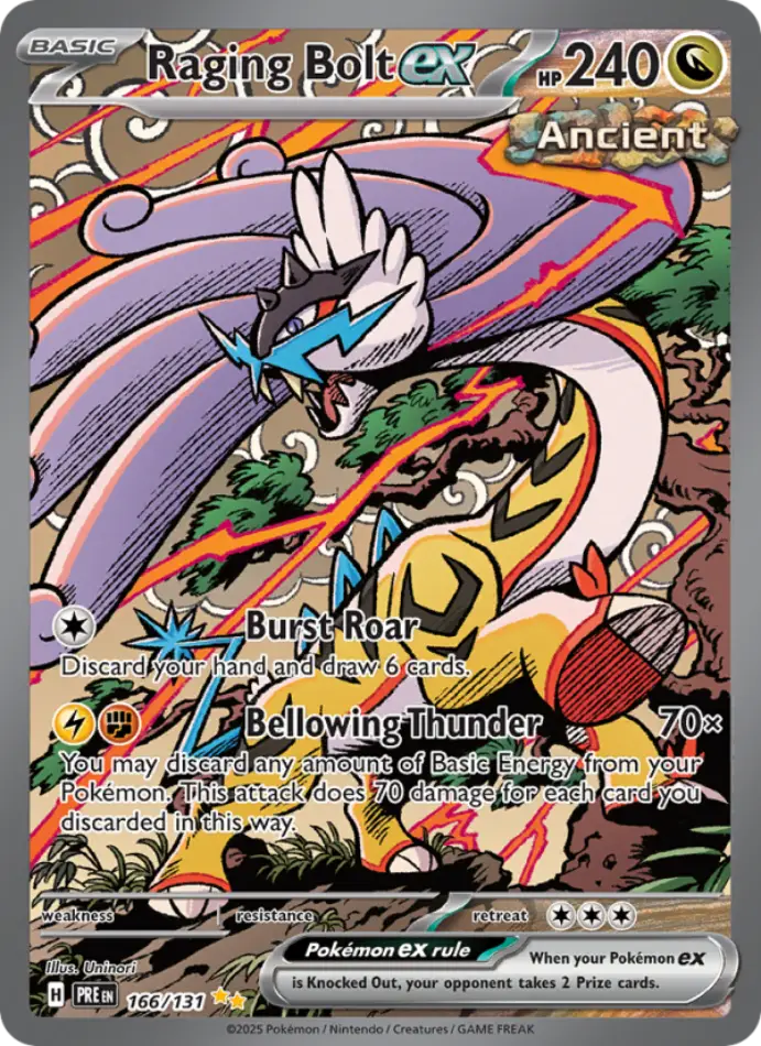 raging-bolt-ex-special-illustration-rare-prismatic-evolutions-166-131-pokemon-karti.webp Raging Bolt ex - Special Illustration Rare - Prismatic Evolutions - 166/131 - Pokemon Kartı - Görsel 1