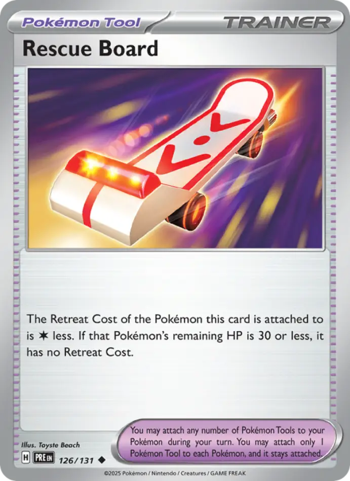 rescue-board-uncommon-prismatic-evolutions-126-131-trainer-karti.webp Rescue Board - Uncommon - Prismatic Evolutions - 126/131 - Trainer Kartı - Görsel 1