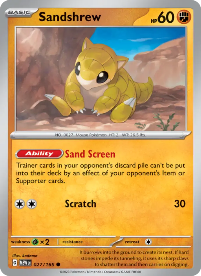 sandshrew-common-151-027-165-pokemon-karti.webp Sandshrew - Common - 151 - 027/165 - Pokemon Kartı - Görsel 1