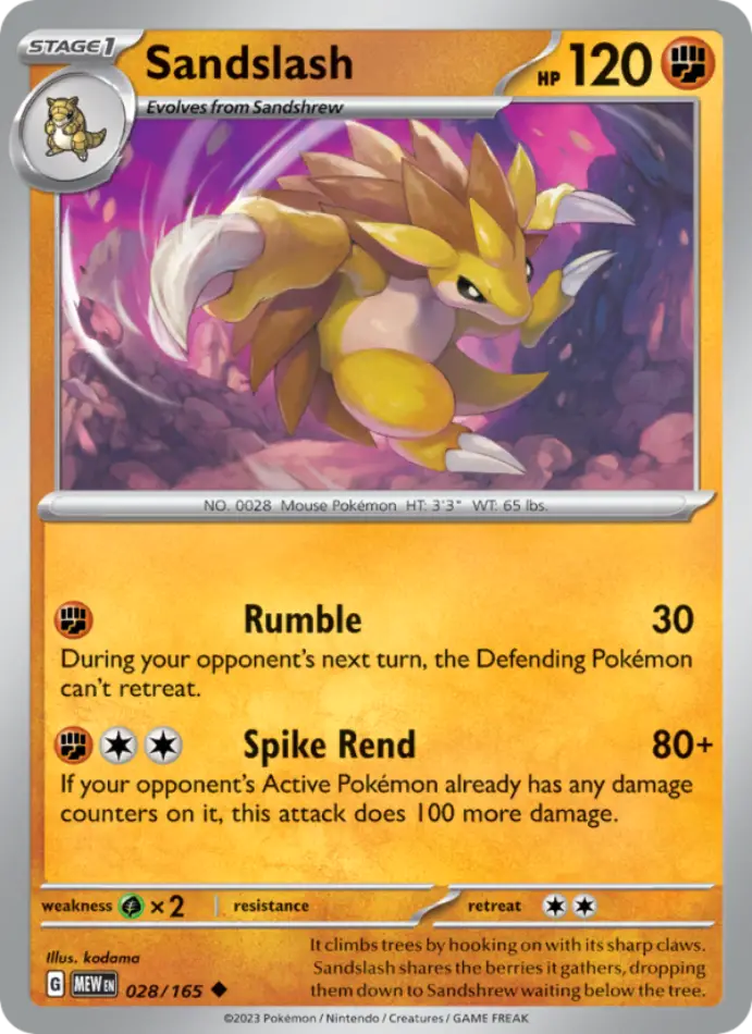 sandslash-uncommon-151-028-165-pokemon-karti.webp Sandslash - Reverse Holo Uncommon - 151 - 028/165 - Pokemon Kartı - Görsel 1