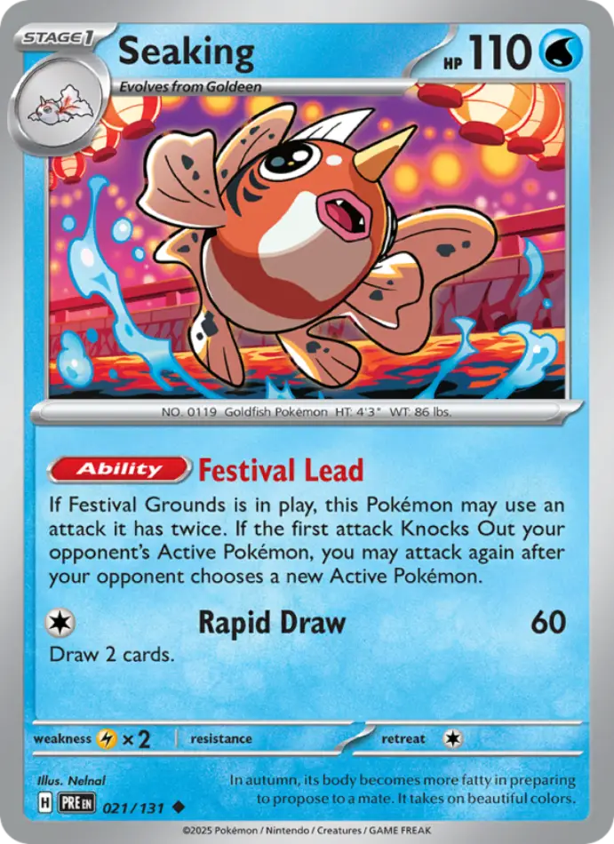 seaking-uncommon-prismatic-evolutions-021-131-pokemon-karti.webp Seaking - Master Ball Reverse Holo Uncommon - Prismatic Evolutions - 021/131 - Pokemon Kartı - Görsel 1